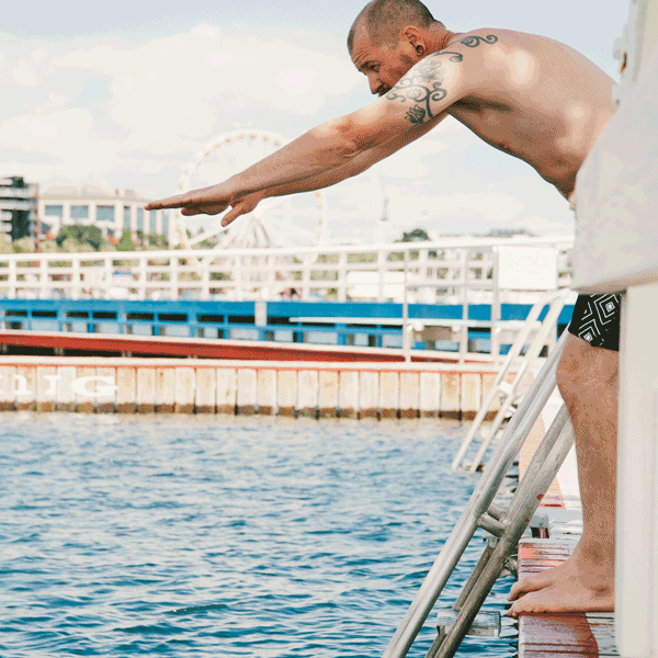 Adult Swim Shorts Rocket Jump